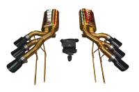 Valvetronic Designs Mercedes W463 G63,G550,G500 4.0L, Catback, T304 Stainless Steel Finished in Anodized Gold, Bespoke OEM Style Valvetronic Tips MER.W463.G63.VSES.AG