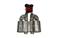 Valvetronic Designs Off Road Universal Muffler Kit, Single Inlet Single Outlet, 63MM 2.5" 2 Mufflers OFF.UVM.63MM.X2