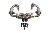 Valvetronic Designs Porsche 992 911 GT3,GT3RS 4.0L, Full Exhaust System With Free Flow Headers, T304 Stainless Steel, 4.0" Outlet Tips POR.992.GT3.VSES.FFH.BR