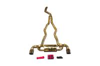 Valvetronic Designs Toyota A90 Supra 3.0L, Catback, T304 Stainless Steel Finished in Anodized Gold, Gold 5.0" Outlet Tips TOY.A90.VSES.AG