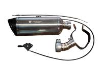 Valvetronic Designs Universal Bike Valved Angled Muffler Kit 2.0" VTD.BIKE.SB.UVM.ANG.50MM