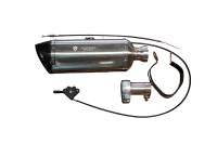 Valvetronic Designs Universal Bike Valved Straight Muffler Kit 1.75" VTD.BIKE.SB.UVM.STR.44MM
