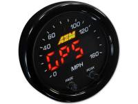 AEM - AEM 30-0313 AEM X-Series 0-160 MPH Black Bezel w/ Black Face GPS Speedometer Gauge - Image 4