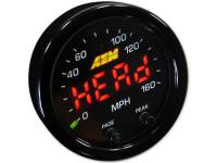 AEM - AEM 30-0313 AEM X-Series 0-160 MPH Black Bezel w/ Black Face GPS Speedometer Gauge - Image 6