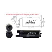 AEM - AEM 50-1000 AEM 340LPH In Tank Fuel Pump Kit - Image 5
