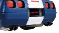 CORSA Performance - CORSA Performance 14118BLK Corsa 1996-1996 Cat-Back Exhaust w/ Twin 3.5in Black Tips 96-96 Chevrolet Corvette C4 5.7L V8 LT4 - Image 2