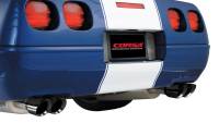 CORSA Performance - CORSA Performance 14118BLK Corsa 1996-1996 Cat-Back Exhaust w/ Twin 3.5in Black Tips 96-96 Chevrolet Corvette C4 5.7L V8 LT4 - Image 8