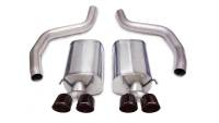 CORSA Performance - CORSA Performance 14164BLK Corsa 2006-2013 Chevrolet Corvette C6 Z06 7.0L V8 Black Sport Axle-Back Exhaust - Image 1