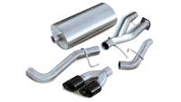 CORSA Performance - CORSA Performance 14220BLK Corsa 2002-2006 Cat-Back Exhaust w/Black Twin 4in Tips 02-06 Cadillac Escalade 6.0L V8 - Image 3