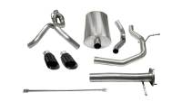 CORSA Performance - CORSA Performance 14254BLK Corsa 2005-2006 Chevrolet SSR 5.3L V8 3in Cat-Back Dual Rear w Single 4in Black Pro-Series Tips - Image 1