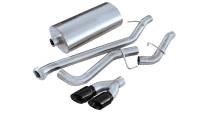 CORSA Performance - CORSA Performance 14261BLK Corsa 1999-2006 GMC Sierra Reg. Cab/Short Bed 1500 4.8L V8 Black Sport Cat-Back Exhaust - Image 1