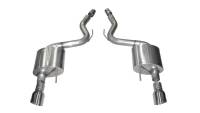 CORSA Performance - CORSA Performance 14326 Corsa 2015-2017 Ford Mustang GT 5.0 3in Axle Back Exhaust Polish Dual 4.5in Tip Sport - Image 3