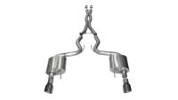 CORSA Performance - CORSA Performance 14328GNM Corsa 15-17 Ford Mustang GT Coupe 5.0L 3in Xtreme Cat-Back Exhaust Dual Rear Exit w/ Gun Metal Tips - Image 1