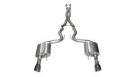 CORSA Performance - CORSA Performance 14332GNM Corsa 2015-17 Ford Mustang GT Coupe 5.0L 3in Sport Cat-Back Exhaust Dual Rear Exit w/ Gun Metal Tips - Image 3