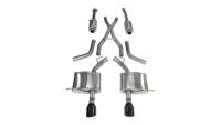 CORSA Performance - CORSA Performance 14459BLK Corsa 2011-2024 Dodge Durango 5.7L V8 Black Sport Dual Rear Cat-Back Exhaust - Image 1