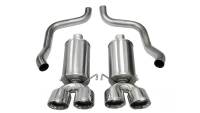 CORSA Performance - CORSA Performance 14470 Corsa 2009-2013 Chevrolet Corvette C6 6.2L V8 Polished Xtreme Axle-Back Exhaust - Image 4