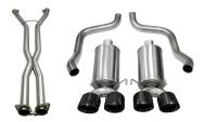 CORSA Performance - CORSA Performance 14470CBBLK Corsa 09-13 Chevy Corvette 6.2L V8 2.5in Sport Cat-Back Dual Rear Exit w/Twin 4.0in Pol Pro-Ser Tips - Image 2