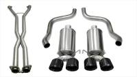 CORSA Performance - CORSA Performance 14470CBBLK Corsa 09-13 Chevy Corvette 6.2L V8 2.5in Sport Cat-Back Dual Rear Exit w/Twin 4.0in Pol Pro-Ser Tips - Image 3