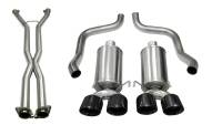 CORSA Performance - CORSA Performance 14470CBBLK Corsa 09-13 Chevy Corvette 6.2L V8 2.5in Sport Cat-Back Dual Rear Exit w/Twin 4.0in Pol Pro-Ser Tips - Image 4