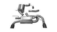 CORSA Performance - CORSA Performance 14491BLK Corsa 10-14 Volkswagen GTI Mk6 Black Touring 3.0in Cat-Back Dual Rear Exit Polished Pro-Series Tips - Image 4