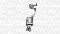 CORSA Performance - CORSA Performance 14598BLK Corsa 06-10 Volkswagen GLI Mk5 Black Touring 3.0in Cat-Back Single Rear Exitn Black Pro-Series - Image 1
