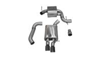CORSA Performance - CORSA Performance 14598BLK Corsa 06-10 Volkswagen GLI Mk5 Black Touring 3.0in Cat-Back Single Rear Exitn Black Pro-Series - Image 3