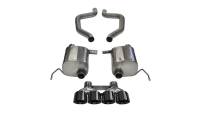 CORSA Performance - CORSA Performance 14766BLK Corsa 2017-2019 Chevy Corvette Z06 3in Axle Back Exhaust Black Quad 4.5in Tip (Xtreme) - Image 2