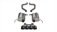 CORSA Performance - CORSA Performance 14766BLK Corsa 2017-2019 Chevy Corvette Z06 3in Axle Back Exhaust Black Quad 4.5in Tip (Xtreme) - Image 3
