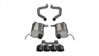 CORSA Performance - CORSA Performance 14766BLK Corsa 2017-2019 Chevy Corvette Z06 3in Axle Back Exhaust Black Quad 4.5in Tip (Xtreme) - Image 4