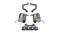 CORSA Performance - CORSA Performance 14768 Corsa 2017-2019 Corvette Z06 2.75in Axle Back Exhaust Polished Dual Rear Exit Quad 4.5in Tip (Sport) - Image 2