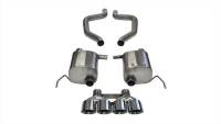 CORSA Performance - CORSA Performance 14768 Corsa 2017-2019 Corvette Z06 2.75in Axle Back Exhaust Polished Dual Rear Exit Quad 4.5in Tip (Sport) - Image 4