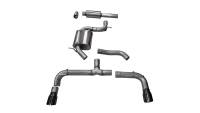 CORSA Performance - CORSA Performance 14834BLK Corsa 14-16 Volkswagen GTI Mk7 Black Sport 3.0in Cat-Back Dual Rear Exit with Single Pro-Series Tips - Image 1