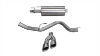 CORSA Performance - CORSA Performance 14836 Corsa 15-20 Ford F-150 3.5L Eco (Super Crew Cab) Polished Sport Single Side Dual 4in Tips CB Exh - Image 1
