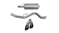 CORSA Performance - CORSA Performance 14837BLK Corsa 2015-2020 Ford F-150 5.0L V8 (Super Crew Cab) Black Sport Single Side Dual 4in Tips CB Exhaust - Image 3
