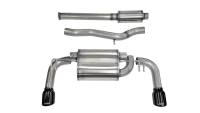 CORSA Performance - CORSA Performance 14858BLK Corsa 2008-2015 Mitsubishi Lancer Evolution X Sedan 2.0L Black Sport Dual Rear Cat-Back Exhaust - Image 2