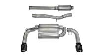 CORSA Performance - CORSA Performance 14858BLK Corsa 2008-2015 Mitsubishi Lancer Evolution X Sedan 2.0L Black Sport Dual Rear Cat-Back Exhaust - Image 3
