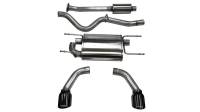 CORSA Performance - CORSA Performance 14864BLK Corsa 2012-2025 Scion FRS / Subaru BRZ Black Tip Sport Cat-Back Exhaust - Image 3