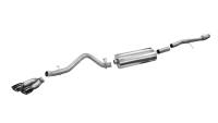 CORSA Performance - CORSA Performance 14866BLK Corsa 2014-19 Sierra/Silverado 1500 Crew/Dbl / Short/Std. Bed 6.2L V8 Black Sport Single SideCB Exht - Image 4