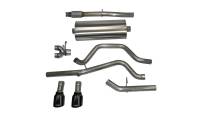 CORSA Performance - CORSA Performance 14869BLK Corsa 2014-2019 C Sierra/Chevy Silv 1500 Crew Cab/Short Bed 5.3L V8 Black Sport Dual Rear CB Exhaust - Image 3
