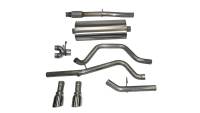 CORSA Performance - CORSA Performance 14870 Corsa 14-19 GMC Sierra/Chevy Silv 1500 Crew Cab/Std. Bed 5.3L V8 Polished Sport Dual Rear CB Exhaust - Image 3