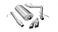 CORSA Performance - CORSA Performance 14900 Corsa 2009-2013 Chevrolet Silverado Reg. Cab/Long Bed 1500 4.8L V8 Polished Sport Cat-Back Exhaust - Image 3