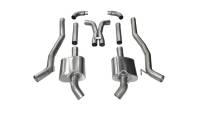 CORSA Performance - CORSA Performance 14976 Corsa 2011-2013 Chevrolet Camaro SS 6.2L V8 Manual Xtreme 3in Cat-Back (No Tips Uses Factory Bezels) - Image 1