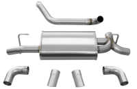 CORSA Performance - CORSA Performance 21013 Corsa 2018-2025 Jeep Wrangler JL 2.5in Dual Rear Turn Down Exit Sport Axle-Back Exhaust - Image 2