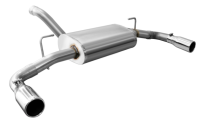 CORSA Performance - CORSA Performance 21014 Corsa 2018-2025 Jeep Wrangler JL 2.5in Dual Rear Exit Polished Tips Sport Axle-Back Exhaust - Image 2