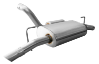 CORSA Performance - CORSA Performance 21015 Corsa 2018-2025 Jeep Wrangler JL 2.5in Dual Rear Turn Down Exit Touring Axle-Back Exhaust - Image 2