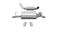 CORSA Performance - CORSA Performance 21015 Corsa 2018-2025 Jeep Wrangler JL 2.5in Dual Rear Turn Down Exit Touring Axle-Back Exhaust - Image 4