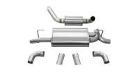 CORSA Performance - CORSA Performance 21015 Corsa 2018-2025 Jeep Wrangler JL 2.5in Dual Rear Turn Down Exit Touring Axle-Back Exhaust - Image 5
