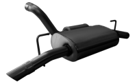 CORSA Performance - CORSA Performance 21015BLK Corsa 2018-2025 Jeep Wrangler JL 2.5in Dual Rear Turn Down Exit Black Touring Axle-Back Exhaust - Image 2