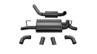 CORSA Performance - CORSA Performance 21015BLK Corsa 2018-2025 Jeep Wrangler JL 2.5in Dual Rear Turn Down Exit Black Touring Axle-Back Exhaust - Image 4