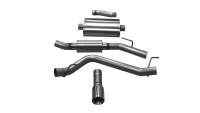 CORSA Performance - CORSA Performance 21062 Corsa 2020-2025 Jeep Gladiator JT 3.0in Cat-Back Single Touring Side Exit w/ 4.0in Polished Tip - Image 2